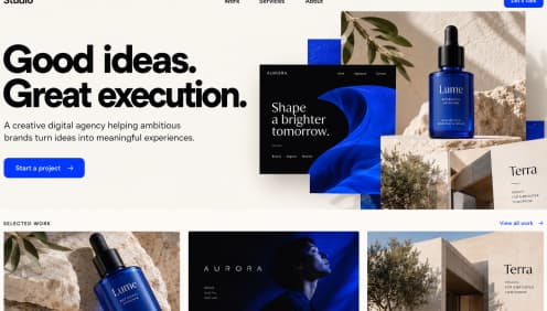Creative Agency Landing Page template preview